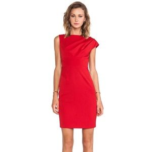 Black Halo Alexander Red Sheath Dress